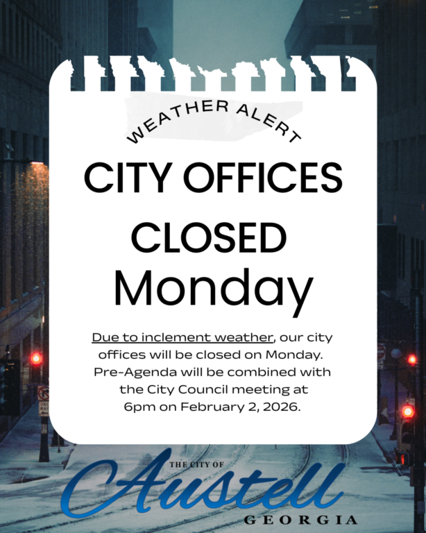 CITY OFFICE CLOSURE & MEETING UPDATE